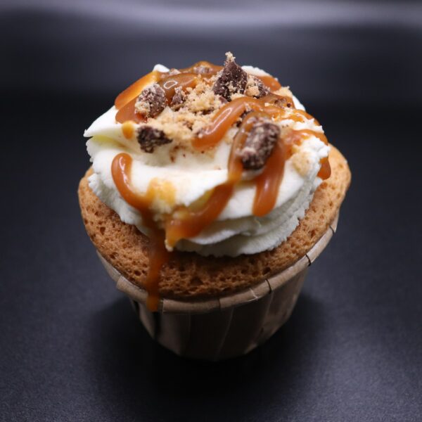 Cupcake cookie caramel salé