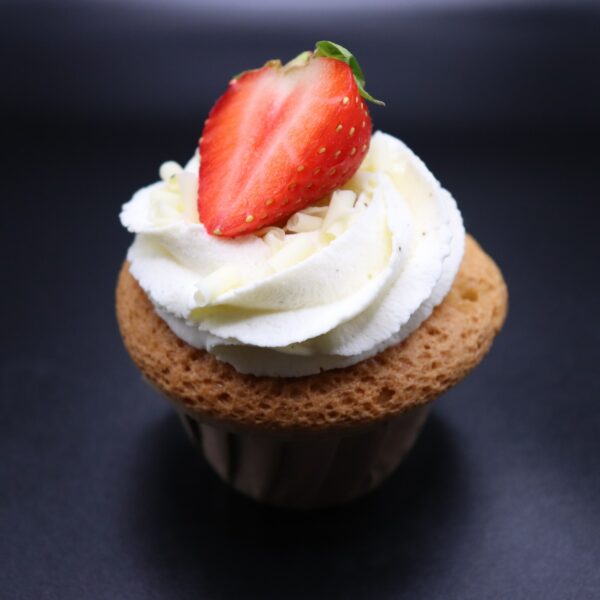 Cupcake fraise chocolat blanc